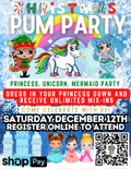 Christmas PUM (Princess, Unicorn, Mermaid) Party Workshop