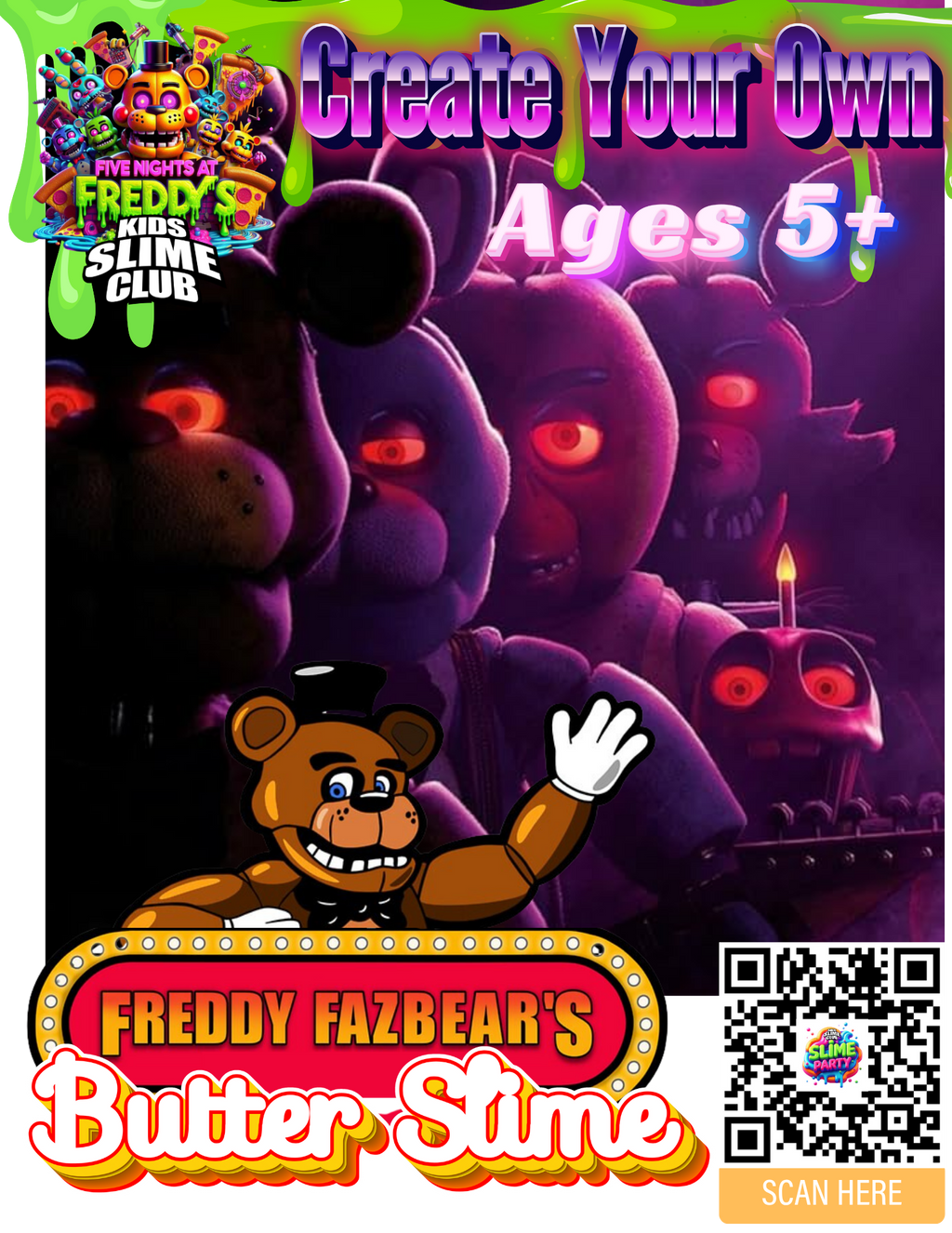 Five Nights At Freddy's Slime Workshop | Oct 17