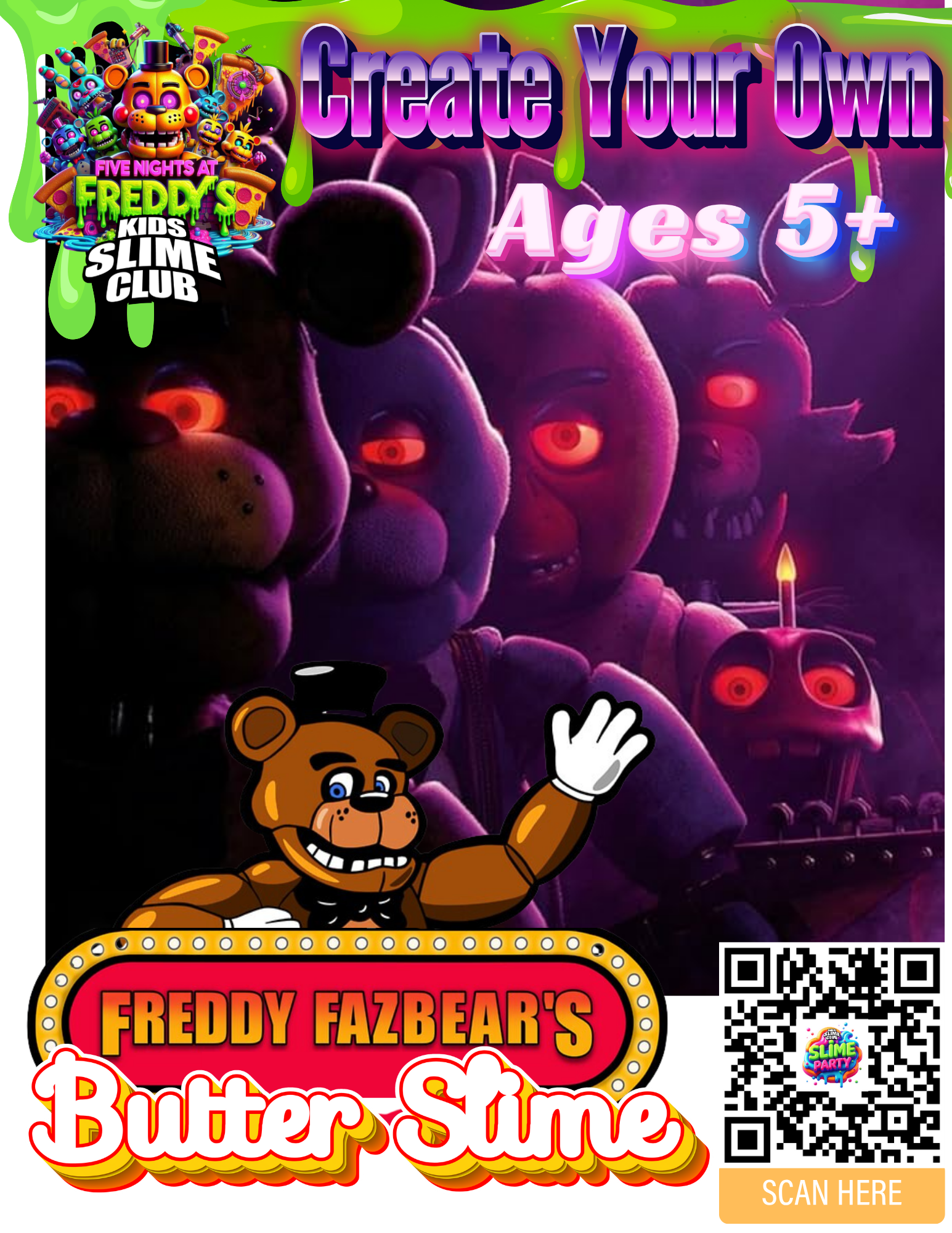 Five Nights At Freddy's Slime Workshop | Oct 17